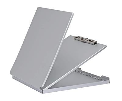 MAULcase klembordkoffer aluminium A4 staand, draait aan de onderzijde open (korte zijde)