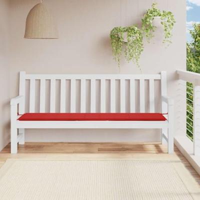 VidaXL Tuinbankkussen 200x50x4 cm oxford stof rood VidaXL Tuinbankkussen 200x50x4 cm oxford stof rood