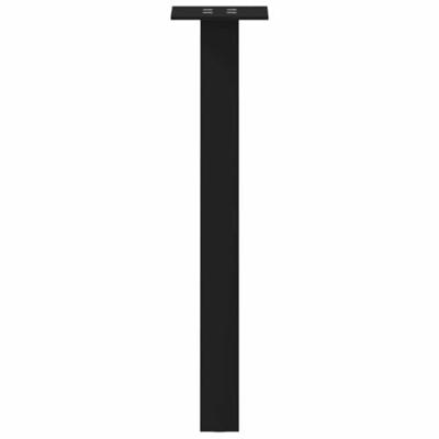 Salontafelpoten 4 st 42 cm staal zwart