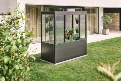 Biohort Florentina metalen tuinkas 213,4 x 201,6 x 54,7 cm donkergrijs metallic- - Metaal- Biohort