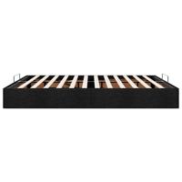 Bedframe zonder matras 180x200 cm stof zwart - thumbnail