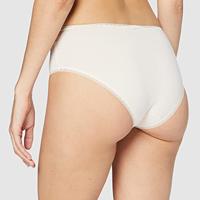 Onderbroeken dames 2-pack Basic Midi GO organische slip - XS - Creme | Dames slip - Onderbroek - Ondergoed - XS - Onderbroek - Ondergoed - thumbnail