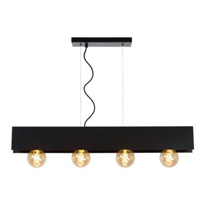 Lucide SURTUS - Hanglamp - 4xE27 - Zwart