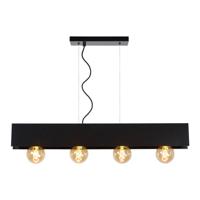 Lucide SURTUS - Hanglamp - 4xE27 - Zwart - thumbnail