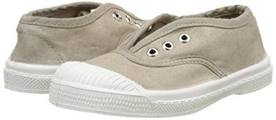 Katoenen tennisschoenen voor kinderen met vetersluiting Elly BENSIMON® beige