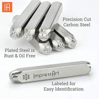 ImpressArt Embossing stempel, hart, l: 65 mm, afm 3 mm, 1 stuk - thumbnail