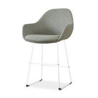 Nolon Nino-Mae Barkruk Groen - met Armleuning - Wit - 65 cm - thumbnail