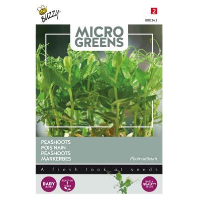 Zaden Microgreens Peashoots Buzzy - Buzzy