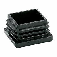Micel CNT03 eindkap, zwart, polyethyleen, vierkant, 18 x 20 x 23 mm (25 stuks) - thumbnail