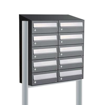 Allux Hive Set 2-Breed, 5-Hoog Met Dak Op Statief Antraciet - 40030065_2x5ds Allux Hive Set 2-Breed, 5-Hoog Met Dak Op Statief Antraciet - 40030065_2x5ds