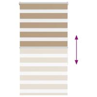 Zebra Blind 80x150 cm stofbreedte 75,9 cm polyester zandbruin - thumbnail