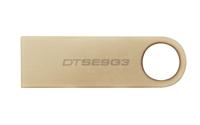 Kingston DataTraveler SE9 G3 USB-stick Retail 256 GB Goud DTSE9G3/256GB USB-A 3.2 Gen 1 - thumbnail