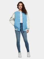 Karl Kani / Baseball jack Small Retro Chest Kani Life College in blauw - thumbnail