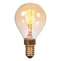 Lucide P45 - Filament lamp - Ø 4,5 cm - LED 3 StepDim (Memory) - E14 - 1x3W 2200K - Amber - thumbnail