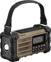 Sangean MMR-99 Outdoorradio VHF (FM) Noodradio, Bluetooth Zonnepaneel, Spatwaterbestendig, Stofdicht, Zaklamp Bruin - thumbnail