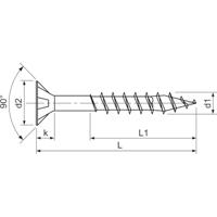 SPAX 880910190035045 R 88091 Senkkopf/T-STAR TG Verzonken houtschroef 3.5 mm 45 mm Torx, Binnen-T Staal Galvanisch verzinkt 1000 stuk(s) - thumbnail