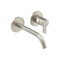 Inbouw Wastafelmengkraan IVY Pact 2-gats Coldstart Geborsteld Nickel PVD IVY - thumbnail