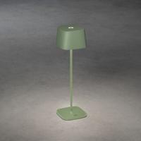 Konstsmide 7814-630 Capri LED-accutafellamp Groen-grijs - thumbnail
