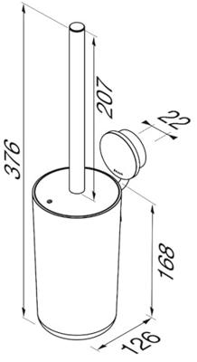 Geesa Opal toilet accessoires 3-delig zwart