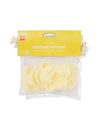 HEMA Uitsteekvormen Dieren - 6 Stuks (geel)