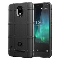 Volledige dekking schokbestendig TPU Case voor Nokia 3.1 C (zwart) - thumbnail