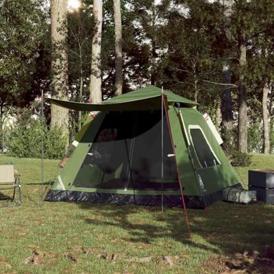 VidaXL Koepeltent 5-persoons snelontgrendeling groen