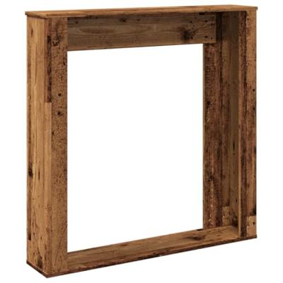 Haardombouw 100x20x100 cm bewerkt hout oud houtkleurig