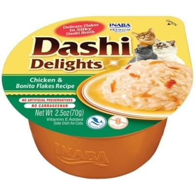 INABA Dashi Delights Chicken with bonito flakes in broth - Kattensnoepje - 70g
