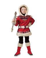 Eskimo pakje kind rood - thumbnail