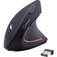 Renkforce RF-WM-322 Ergonomische muis Radiografisch Optisch Zwart 5 Toetsen 1600 dpi Ergonomisch, Oplaadbaar - thumbnail