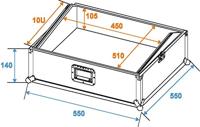 ROADINGER Mixer Case Pro MCB-19, sloping, black, 10U - thumbnail