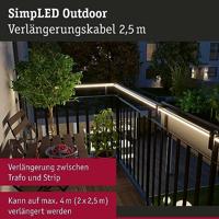 Paulmann 70525 Verlengsnoer 24 (max.) Kabellengte: 2.50 m 24 V Kunststof (Ø x l) 21 mm x 2.5 m 2.5 m - thumbnail