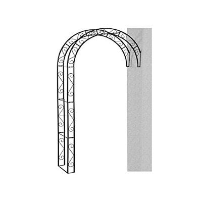 Siena Garden 732696 Rozenboog, metaal zwart afmetingen: 130x35x245cm