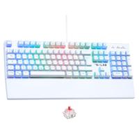 The G-Lab - Keyz Rubidium wit – mechanisch toetsenbord USB, AZERTY, RGB 100% aanpasbaar, anti-ghosting, polssteun – wit gamer-toetsenbord, Switch Red verwisselbaar – PC, PS4, PS5, Xbox – nieuw - thumbnail