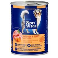OPTIVITAL Chicken pate, rich in turkey and carrots - natvoer voor honden - 400g - thumbnail