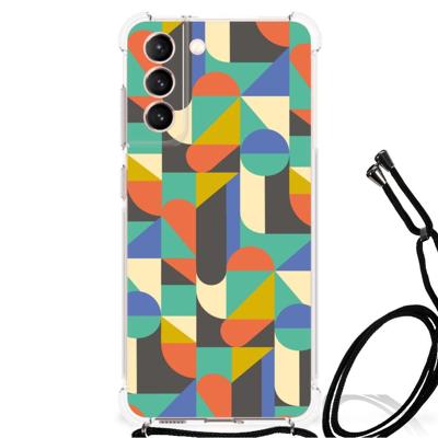 Samsung Galaxy S21 FE Doorzichtige Silicone Hoesje Funky Retro Samsung Galaxy S21 FE Doorzichtige Silicone Hoesje Funky Retro