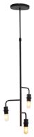 Light & Living Hanglamp 'Edisa' 3-lamps, kleur Mat Zwart - thumbnail