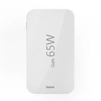 Hama Snellader 2x USB-C 1x USB-A platte mini-oplader PD 65 W Oplader Wit - thumbnail