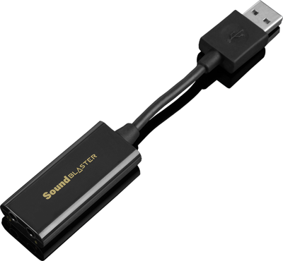 Creative Sound Blaster Play!3 - USB-DAC-versterker en externe geluidskaart, zwart