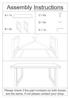Brix Eettafel 'Sturdy' Boomstam, Mangohout en staal, 180 x 100cm - thumbnail
