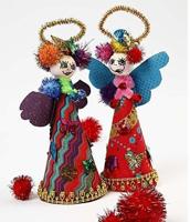 Creativ Company Pom-poms, d 15-40 mm, glitter, ca. 400 stuk, sterke kleuren, 400 gr/ 1 doos - thumbnail