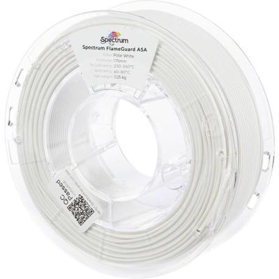 Spectrum Filaments 81442 FlameGuard ASA 275 Filament ASA Vlamvertragend, Hittebestendig, UV-bestendig, Weerbestendig 1.75 mm 250 g Polar White, Wit 1 stuk(s)