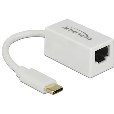 DeLOCK SuperSpeed USB-C (USB 3.1 Gen 1) male > Gigabit LAN 10/100/1000 Mbps compact adapter