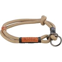 TRIXIE BE NORDIC HALSBAND HOND HALF-SLIP ZAND / ZWART 40X0,8 CM - thumbnail