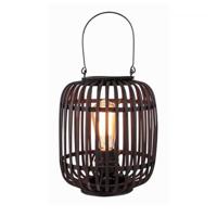 Freelight Tafellamp Treccia Rotan H 26 cm zwart - thumbnail