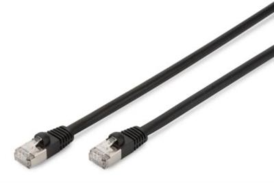 Digitus DK-1644-100/BL-OD RJ45 Netwerkkabel, patchkabel CAT 6 S/FTP 10.00 m Zwart UV-bestendig, Verdraaide paren 1 stuk(s)