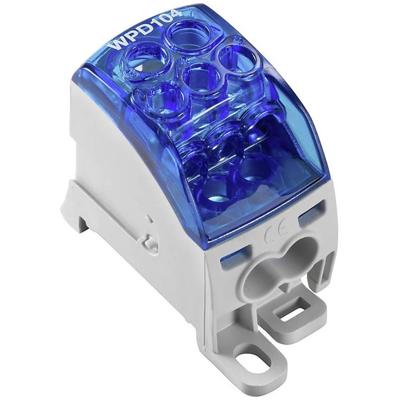 Weidmüller 2518250000 Verdeelblok Schroeven Blauw, Transparant 1 stuk(s)