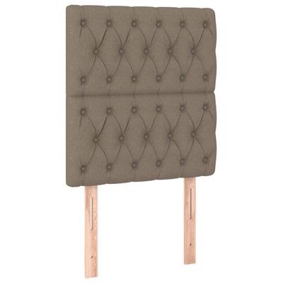 Boxspring met matras stof taupe 100x200 cm - thumbnail