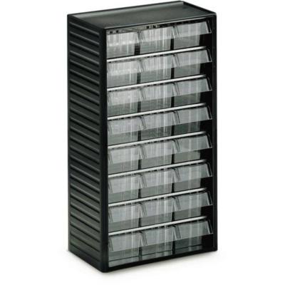 Treston 554-3 Werkplaatsmagazijn ESD (b x h x d) 310 x 550 x 180 mm Antraciet-grijs, Transparant 1 stuk(s)