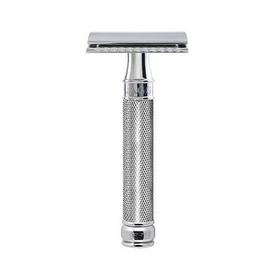 Edwin Jagger Razors Double Edge Safety Chrome Knurled DE Safety Razor Ref.DE89KN14BL 1Stuks